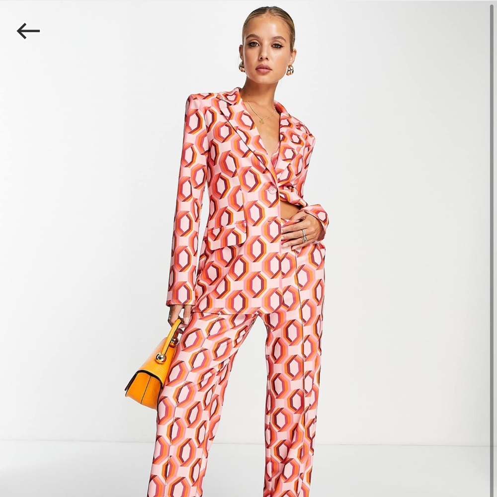 ASOS geo print blazer